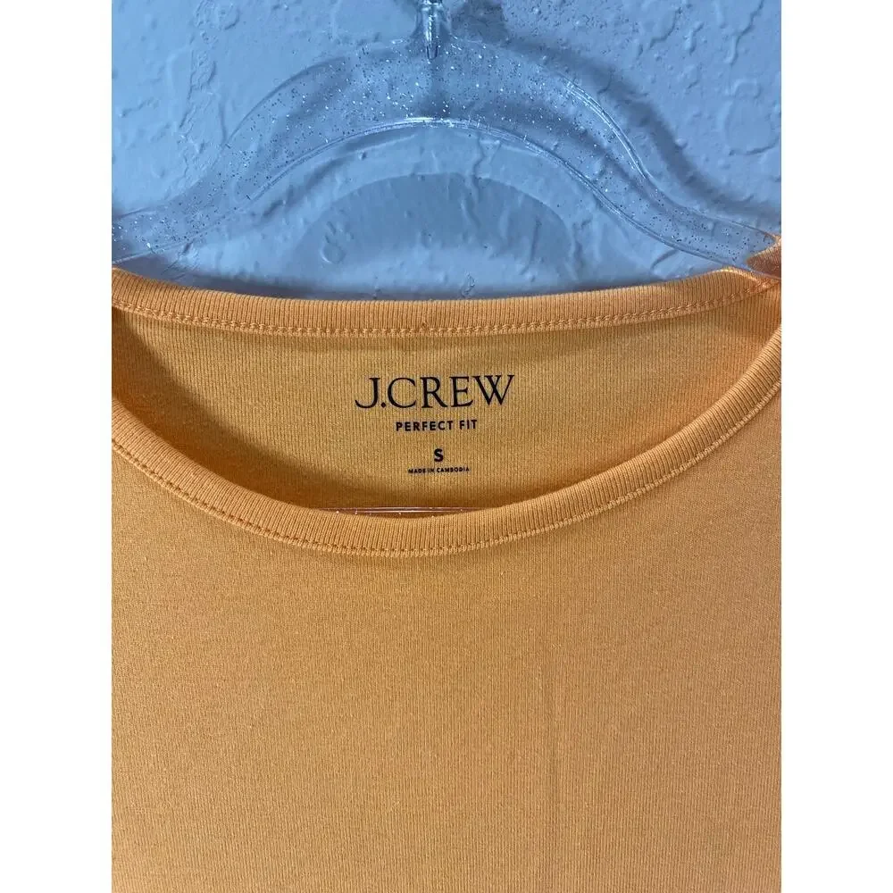 J. CREW perfect fit Short Sleeve Tshirt Melon Sz S